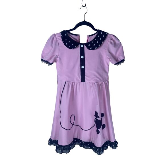 Girls poodle skirt costume with hankercheif - Picture 1 of 8